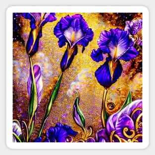 Purple Iris - Botanicals 08 Sticker